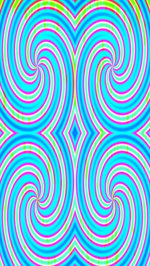 Vibrant psychedelic spiral background pattern with endless colorful swirlin.. Stock Footage 335607597