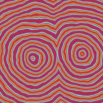 Vibrant psychedelic spiral pattern with swirling colors illustration Stock Illustration