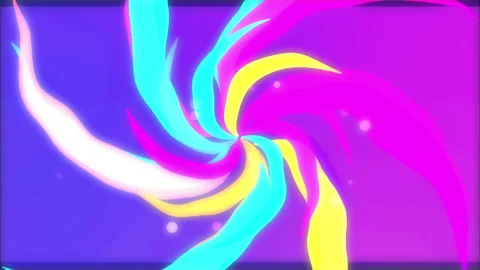 Vibrant psychedelic spiral tunnel loop with glowing neon purple and pink magical Vidéo 346740825