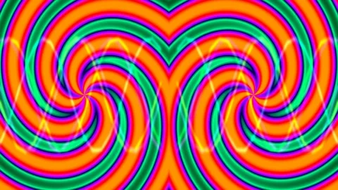 Vibrant Psychedelic Swirl Background Abstract Colorful Hypnotic Loop Pattern Stock Footage 339343224