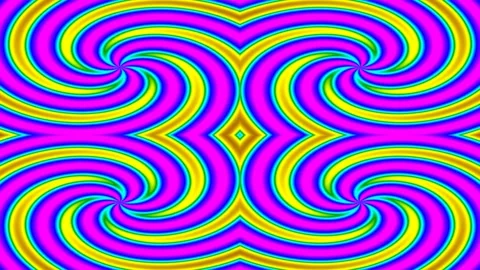 Vibrant Psychedelic Swirl Hypnotic Background Abstract Loop Animation Stock Footage 336882915