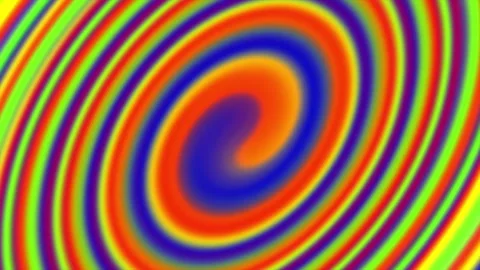 Vibrant Psychedelic Swirl Motion Background with Neon Colors Stock Footage 339706722