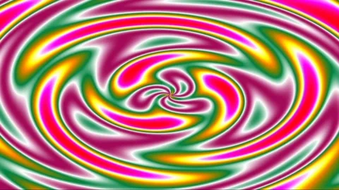 Vibrant psychedelic swirling vortex pattern 動画素材 340768383