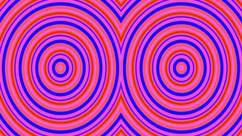 Vibrant Psychedelic Vortex Abstract Background with Hypnotic Concentric Cir.. Stock Footage 339789118