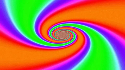 Vibrant Psychedelic Vortex Background Loop with Smooth Fluid Gradients Stock Footage 336774864