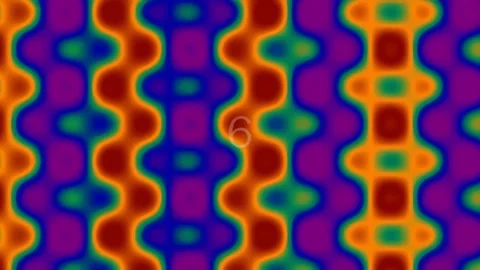 Vibrant psychedelic wave pattern background for abstract digital motion gra.. Stock Footage 342116860