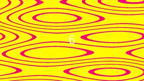 Vibrant psychedelic yellow wave abstract pattern background for retro motio.. Stock Footage 342094012