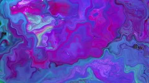 Vibrant Purple and Blue Abstract Fluid Artwork Stock Footage 333658867