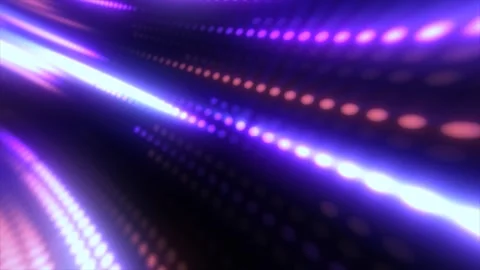 Vibrant purple and blue dot pattern with streaks of light, creating a sense.. Stock Footage 293251380