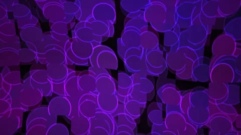Vibrant purple and blue gradient background with glowing purple circles. Stock Footage 337518066