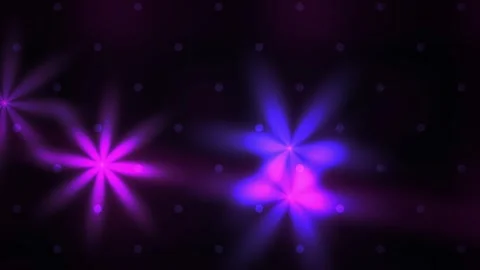 Vibrant purple and blue lights in dark space. Stock Footage 337496348