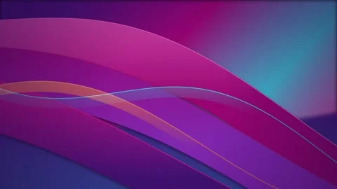 Vibrant purple and magenta vector lines flow in a seamless loop Stock Footage 341666178