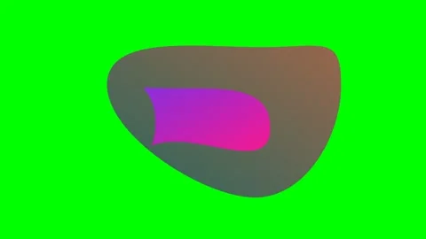 A vibrant purple and pink gradient speech bubble against a bright green scree Stock Footage 340902690