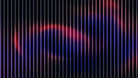 Vibrant purple and red light streaks on black background Stockillustratie