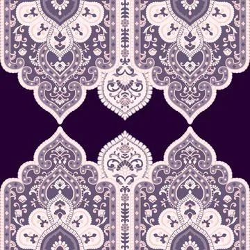 A vibrant purple and white pattern against a purple backdrop Stock Illustration
