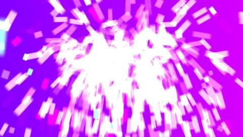 Vibrant purple background with dynamic white light explosion Stock Illustration
