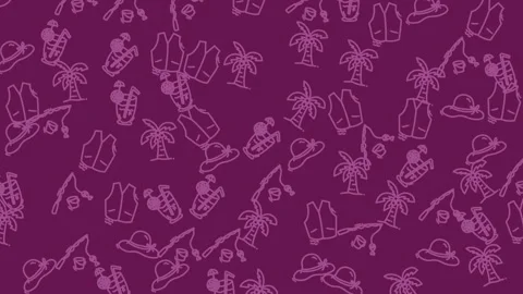 Vibrant Purple Christmas Pattern Background Vidéo 328441114