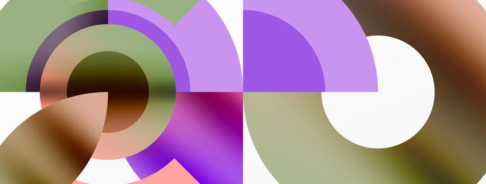 Vibrant purple circle pattern with a wheellike design on white background Illustrazione stock