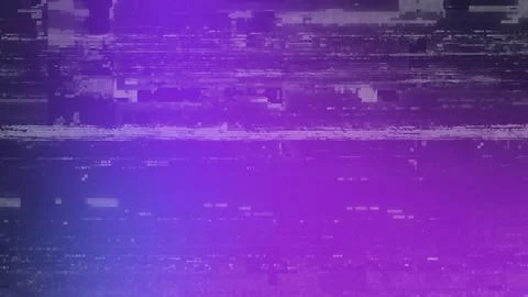 Vibrant purple digital glitch texture Stock Illustration