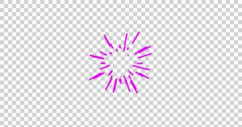 Vibrant purple explosion on black background Stock Illustration