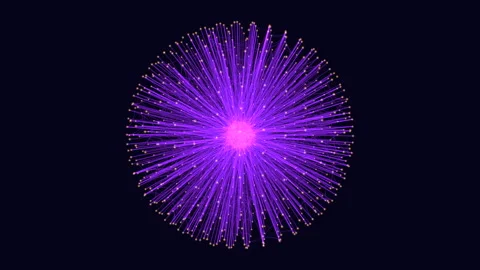 Vibrant purple explosion radiating intense light 스톡 동영상 303188203