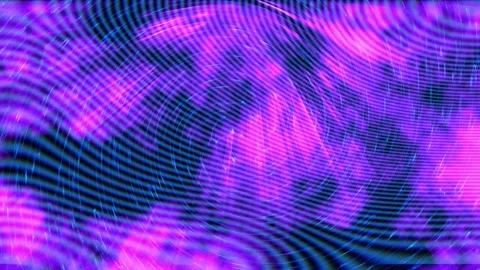 Vibrant Purple Firework Display Lighting Up Night Sky Over Dark Skyline Видео 340528764