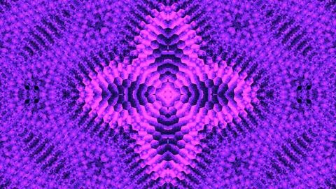 Vibrant purple geometric pattern radiates from center Stock Illustration