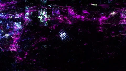 Vibrant Purple Glitch Texture With Electric Digital Distortion Vidéo 346156504