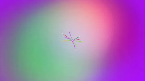 Vibrant Purple Gradient Background with Dynamic Colorful Ray Bursts and Particle Stock Footage 328497409