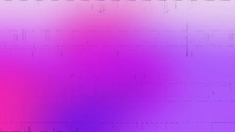 Vibrant purple gradient background with subtle digital glitch horizontal li.. Stockillustratie