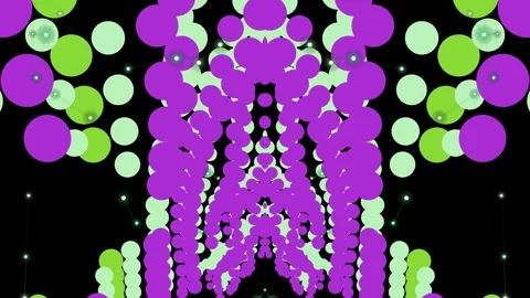 Vibrant Purple Green Circle Patterns Moving. Video stock 329930044