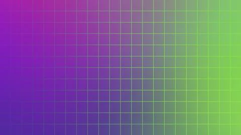 Vibrant purple to green gradient with a subtle grid overlay creating a mode.. Illustrazione stock