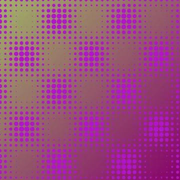 Vibrant purple halftone dot pattern with a modern colorful gradient backgroun Illustrazione stock