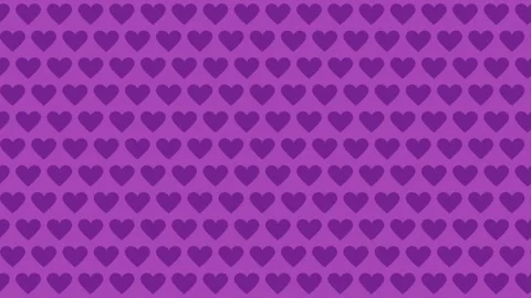 Vibrant Purple Heart Pattern Background for Purple Heart Day Commemoration .. Stock Footage 340131417