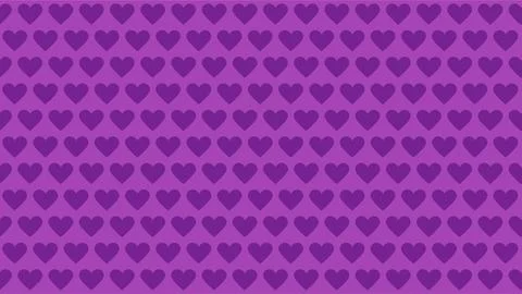 Vibrant Purple Hearts Seamless Pattern for Purple Heart Day Commemoration. Stock Illustration