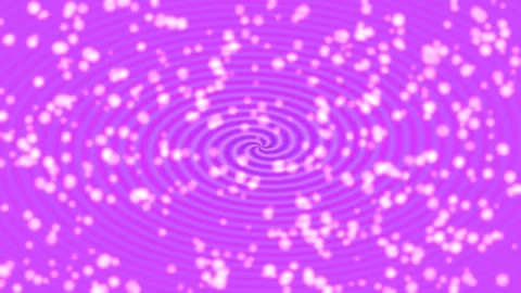 Vibrant purple hypnotic spiral background with glowing glitter particles Stock Footage 336544156
