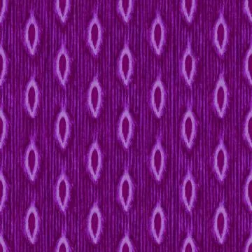 Vibrant Purple Ikat Seamless Pattern with Magenta and Violet Geometric Textile D Stock Illustration