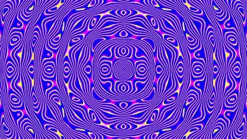 Vibrant Purple Kaleidoscope Mini Pattern Video stock 333284693