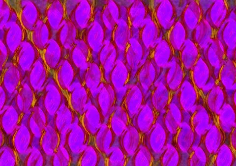 Vibrant Purple Leaf Pattern Abstract Background With Pink Glow And Textured.. Stockillustratie