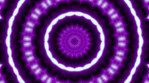 Vibrant purple light pulses in hypnotic circular patterns 库存影片 345421748