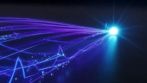 Vibrant Purple Light Trails in Motion. Stock Footage 330335893