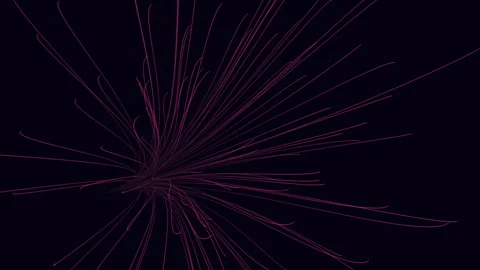 Vibrant purple line pattern on black background versatile design element Stock-Footage 297602820