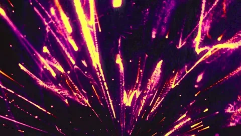 Vibrant purple neon light rays bursting outward. Futuristic glowing energy beams Stock Footage 334313629