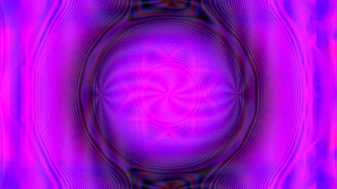 Vibrant Purple Pink Abstract Pattern with Radiating Circular Waves Stock Illustration