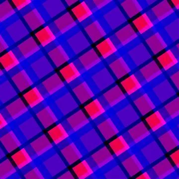 Vibrant Purple Pink Plaid Pattern Background For Design, Stock Illustration