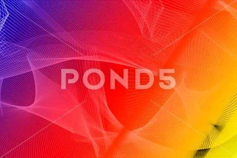 Vibrant Purple Pink Red Yellow Abstract Wallpaper Design Modello PSD