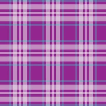 Vibrant Purple Plaid Pattern with Pink and Blue Lines Stock Illustration