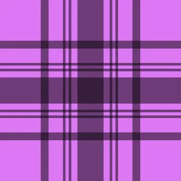 Vibrant Purple Plaid Pattern Textile Fabric Design Stock Illustration