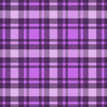 Vibrant Purple Plaid Pattern Textile Fabric Design Stock Illustration
