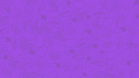Vibrant purple seamless floral pattern with delicate line art for decorativ.. Stock Footage 321640591
